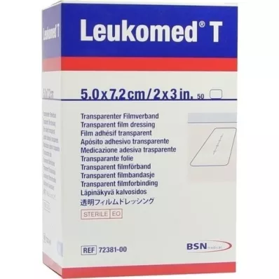 LEUKOMED apósitos transp.esterilizados 5x7,2 cm, 50 piezas