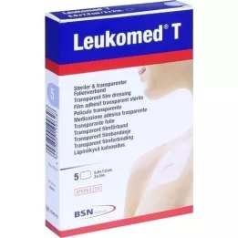 LEUKOMED apósitos transp.esterilizados 5x7,2 cm, 5 unidades