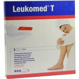LEUKOMED apósitos transp.esterilizados 8x10 cm, 5 unidades