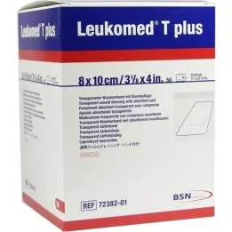 LEUKOMED apósitos estériles transp.plus 8x10 cm, 50 unidades