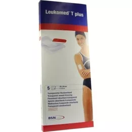 LEUKOMED apósitos estériles transp.plus 10x30 cm, 5 unidades