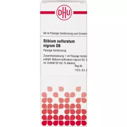 STIBIUM SULFURATUM NIGRUM Dilución D 8, 50 ml