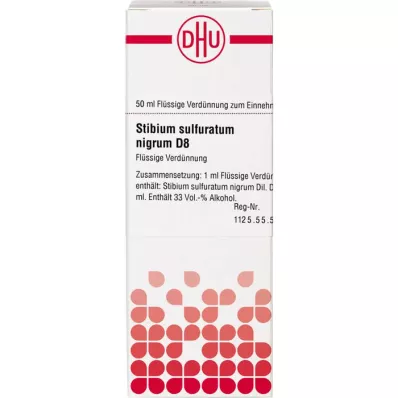 STIBIUM SULFURATUM NIGRUM Dilución D 8, 50 ml