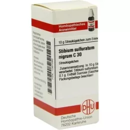STIBIUM SULFURATUM NIGRUM C 30 glóbulos, 10 g