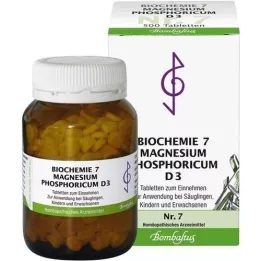 BIOCHEMIE 7 tabletas de magnesio fosfórico D 3, 500 piezas