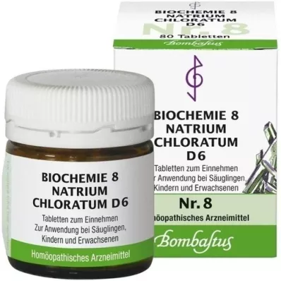 BIOCHEMIE 8 clorato de sodio D 6 tabletas, 80 piezas