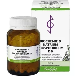BIOCHEMIE 9 Natrum Phosphoricum D 6 tabletas, 500 piezas
