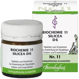 BIOCHEMIE 11 Silicea D 6 comprimidos, 80 uds