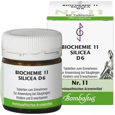 BIOCHEMIE 11 Silicea D 6 comprimidos, 80 uds