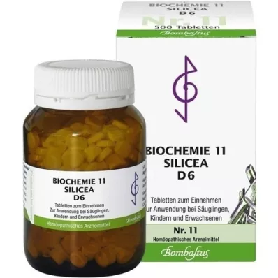 BIOCHEMIE 11 Silicea D 6 comprimidos, 500 uds BIOCHEMIE 11 Silicea D 6 comprimidos, 500 uds