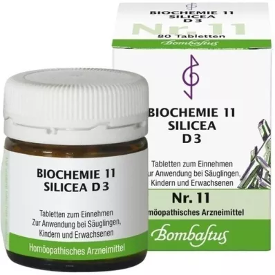BIOCHEMIE 11 comprimidos de Silicea D 3, 80 uds