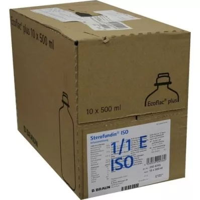 STEROFUNDIN ISO Solución para perfusión Ecoflac Plus, 10X500 ml