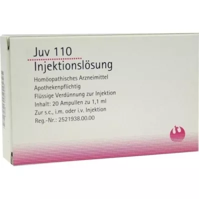 JUV 110 solución inyectable ampollas de 1,1 ml, 20X1,1 ml
