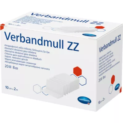 VERBANDMULL Hartmann 10 cm x 2 m en zigzag, 1 pieza