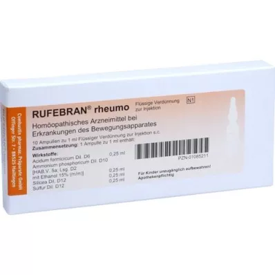 RUFEBRAN ampollas de reuma, 10 piezas