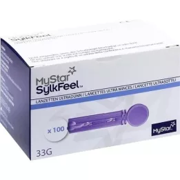 MYSTAR Lancetas SylkFeel 33 G, 100 unidades