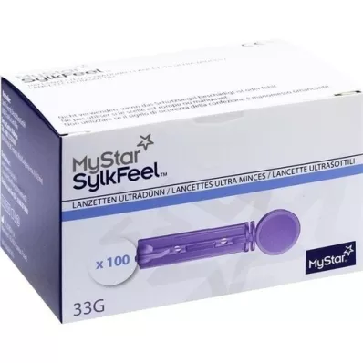 MYSTAR Lancetas SylkFeel 33 G, 100 unidades