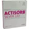 ACTISORB 220 Compresas estériles plateadas de 10,5x10,5 cm, 10 unidades