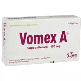 VOMEX Supositorios de 150 mg, 10 unidades