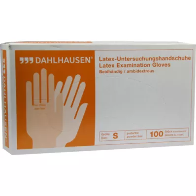 HANDSCHUHE Látex sin polvo talla S, 100 uds