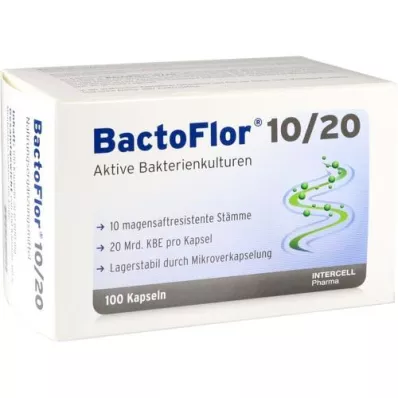 BACTOFLOR 10/20 cápsulas, 100 unidades