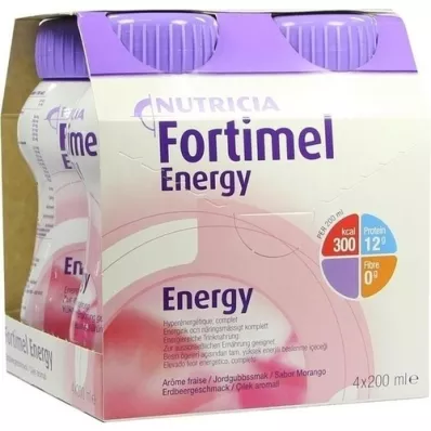 FORTIMEL Energético sabor fresa, 4X200 ml
