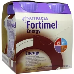 FORTIMEL Sabor chocolate energético, 4X200 ml