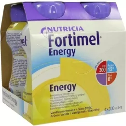 FORTIMEL Energético sabor vainilla, 4X200 ml