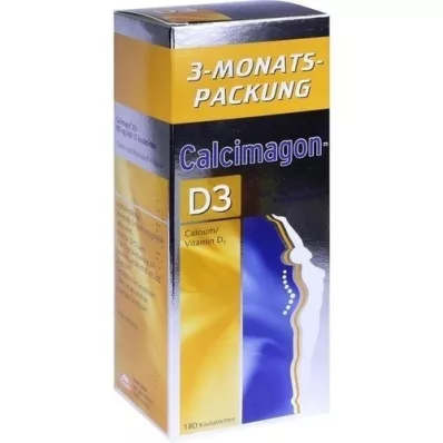 CALCIMAGON D3 tabletas masticables, 180 piezas