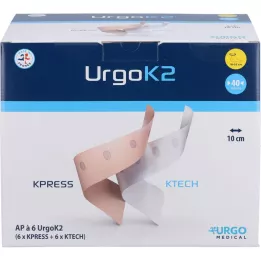 URGOK2 Sistema de compresión 10 cm circunferencia del tobillo 18-25 cm, 6 piezas