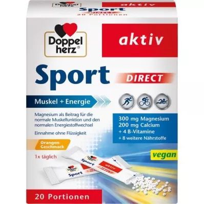DOPPELHERZ Deporte DIRECT Vitaminas + minerales, 20 piezas