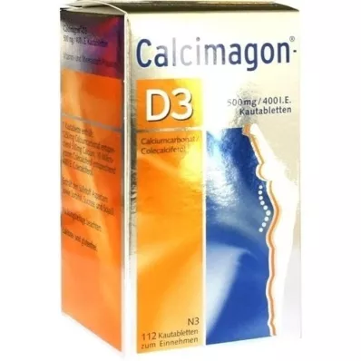 CALCIMAGON D3 tabletas masticables, 112 piezas