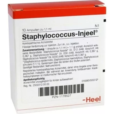 STAPHYLOCOCCUS INJEEL Ampollas, 10 piezas