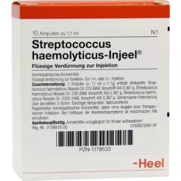 STREPTOCOCCUS HAEMOLYTICUS Ampollas Injeel, 10 piezas