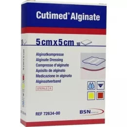 CUTIMED Alginato Compresas de alginato 5x5 cm, 10 piezas