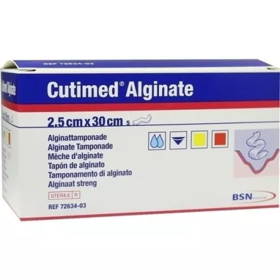 CUTIMED Alginato Tamponada de alginato 2,5x30 cm, 5 piezas