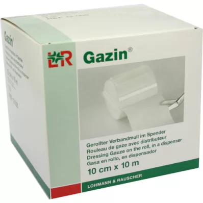 GAZIN Vendaje de gasa 10 cm x 10 m 8 veces, 1 pieza