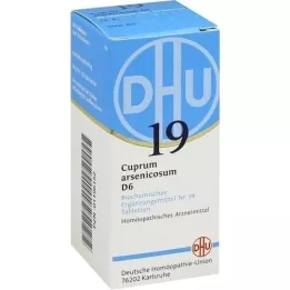 BIOCHEMIE DHU 19 Cuprum arsenicosum D 6 tabletas, 80 piezas