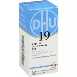 BIOCHEMIE DHU 19 Cuprum arsenicosum D 12 tabletas, 80 piezas
