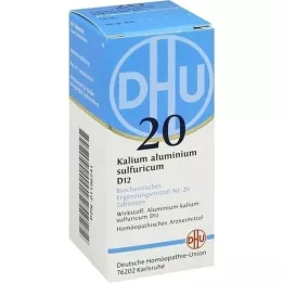 BIOCHEMIE DHU 20 alumbre de potasio azufre D 12 tabletas, 80 piezas