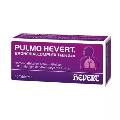 PULMO HEVERT Tabletas de complejo bronquial, 40 piezas