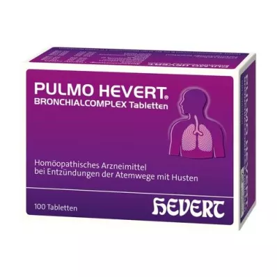 PULMO HEVERT Tabletas de complejo bronquial, 100 piezas