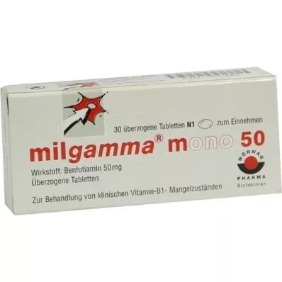 MILGAMMA mono 50 tabletas recubiertas, 30 piezas MILGAMMA mono 50 tabletas recubiertas, 30 piezas