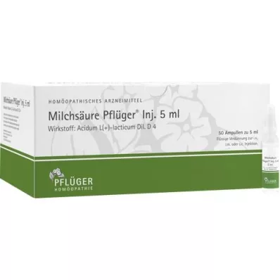 MILCHSÄURE Solución inyectable de Pflueger 5 ml, 50 unidades