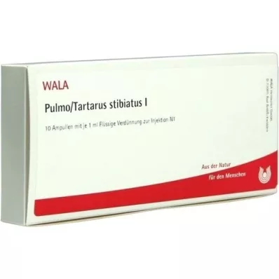 PULMO/TARTARUS stibiatus I ampollas, 10X1 ml PULMO/TARTARUS stibiatus I ampollas, 10X1 ml