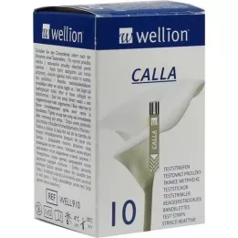 WELLION CALLA Tiras reactivas de azúcar en sangre, 10 unidades