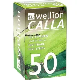 WELLION CALLA Tiras reactivas de azúcar en sangre, 50 unidades