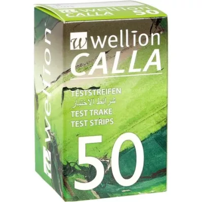 WELLION CALLA Tiras reactivas de azúcar en sangre, 50 unidades