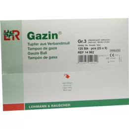 GAZIN Hisopo ciruela estéril 2+3 protector r.o.RK, 125 piezas