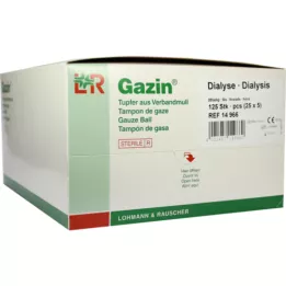 GAZIN Hisopo de diálisis 2+3 estéril con anillo protector, 125 unidades